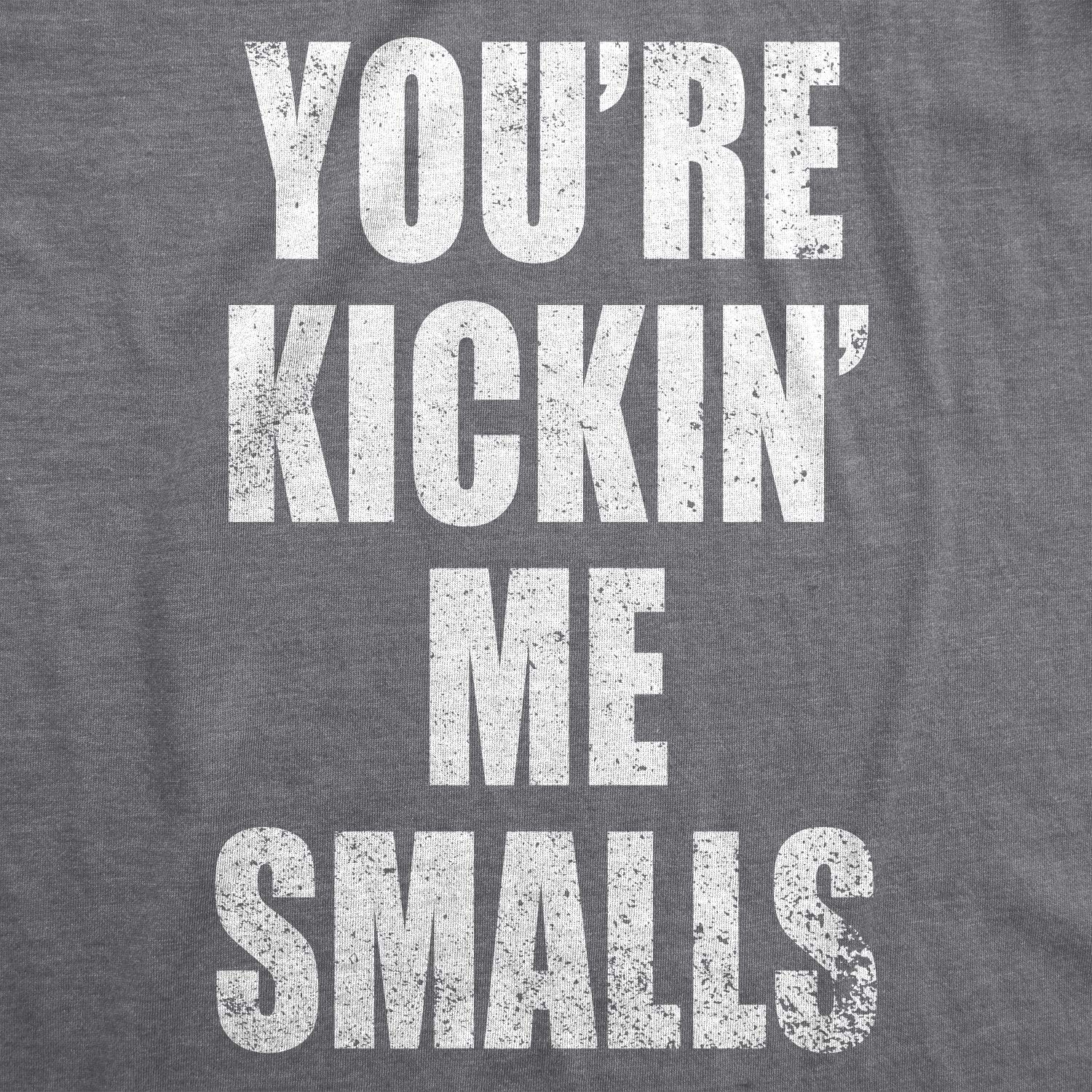 Funny Maternity Pregnancy Announcement T-Shirt - Cute 'Kicking Me Smalls' Novelty Tee for Expecting Moms | Perfect for Baby Showers & Gender Reveals