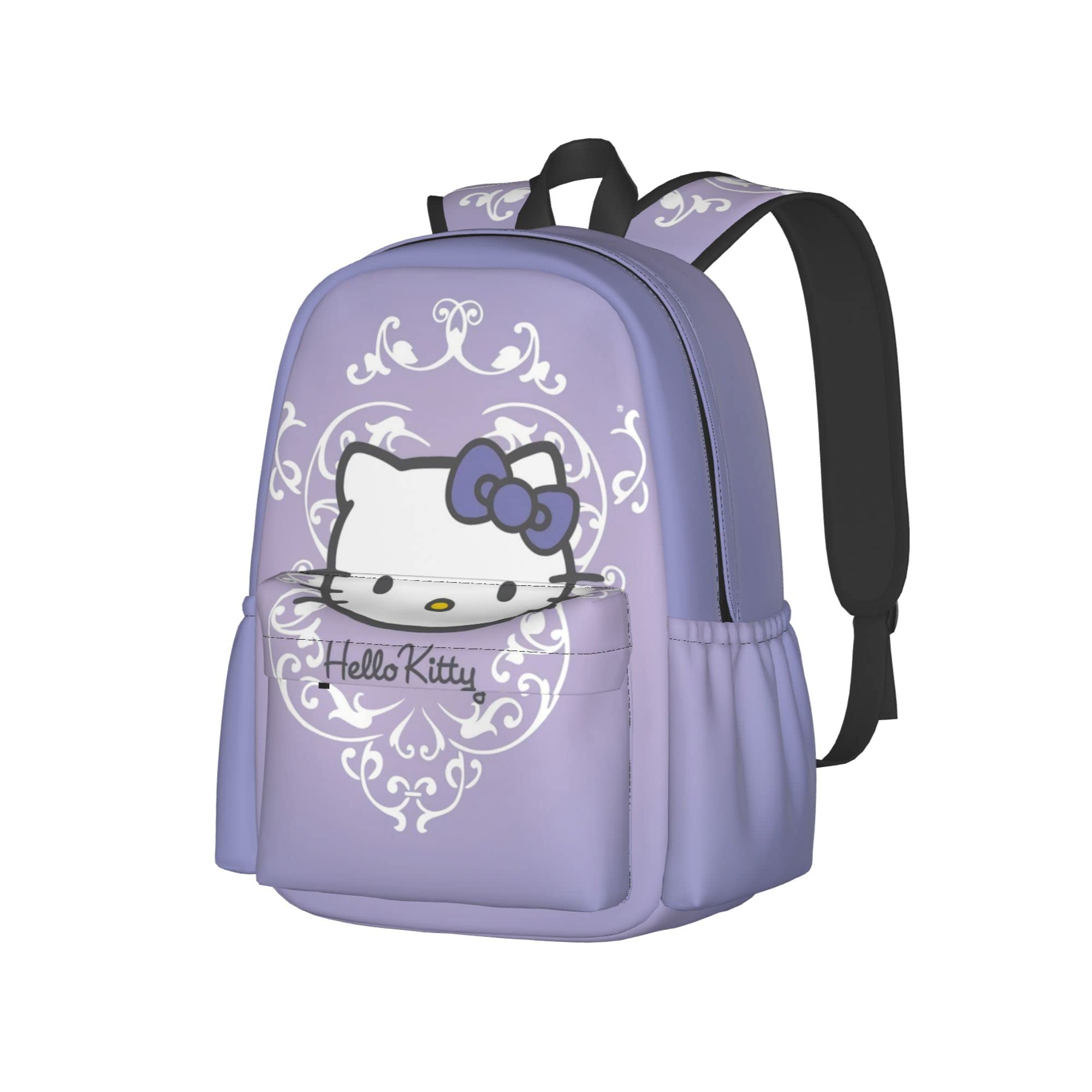 Stylish Travel Backpack for Men & Women - Laptop Notebook Bag for Work, Hiking, Camping & Weekend Outings | Cute Cartoon Cat Design in Pink | Perfect for Commuting, School & Travel Accessories