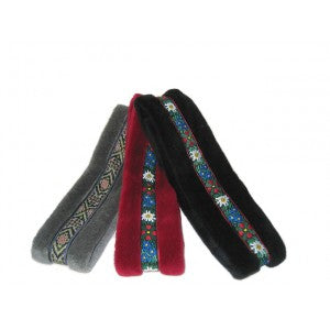 Red Polar Fleece with Edelweiss Trim