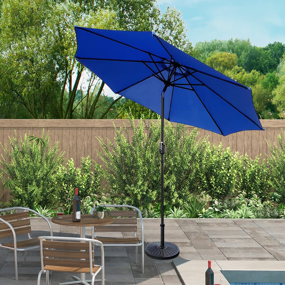 ABBLE 9ft Patio Umbrella with Crank & Tilt - UV Protective & Weather Resistant for Outdoor Dining