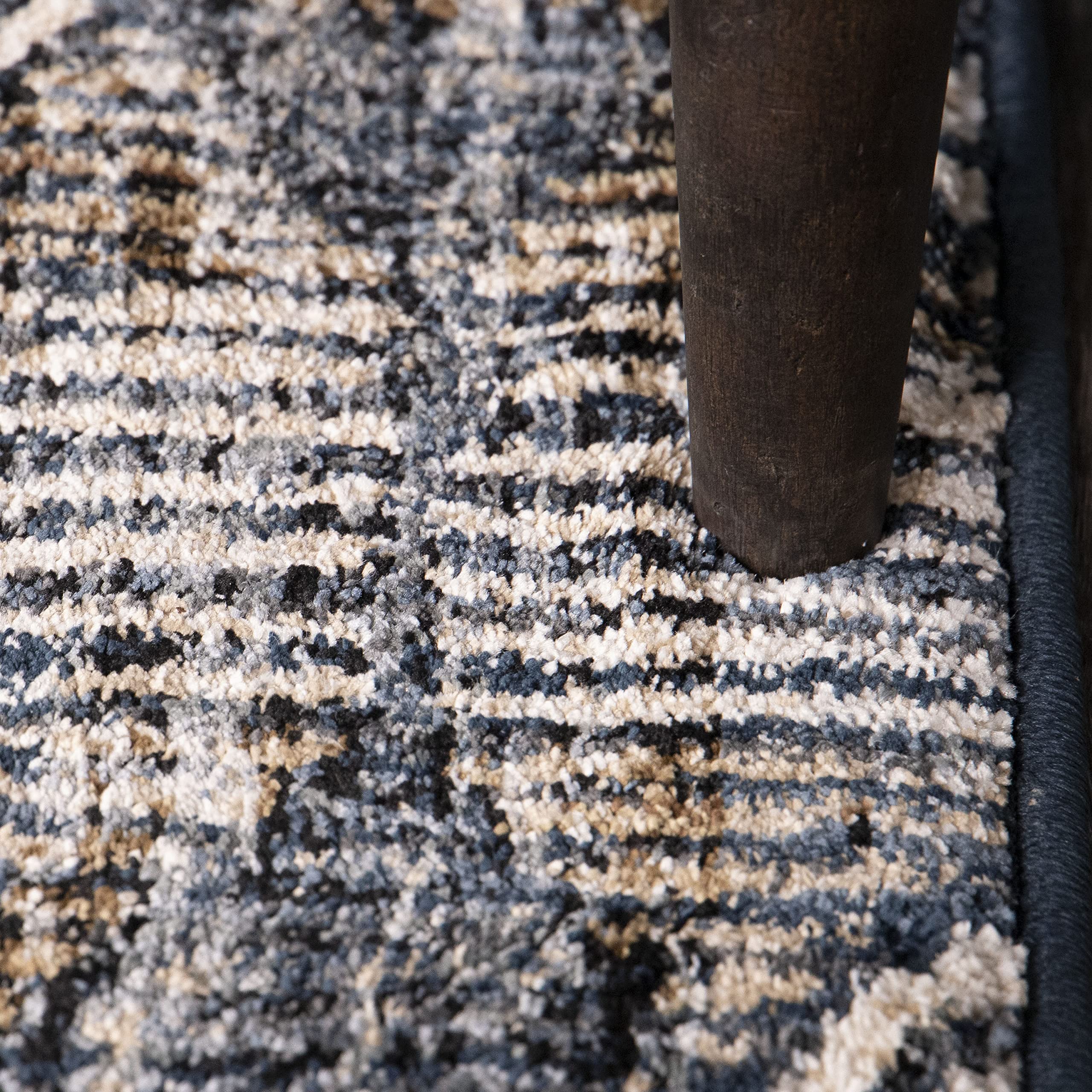 Orian Rugs Olympia Composed Area Rug - Soft Modern Non-Slip Living Room Carpet for Home Decor, Bedroom & Office