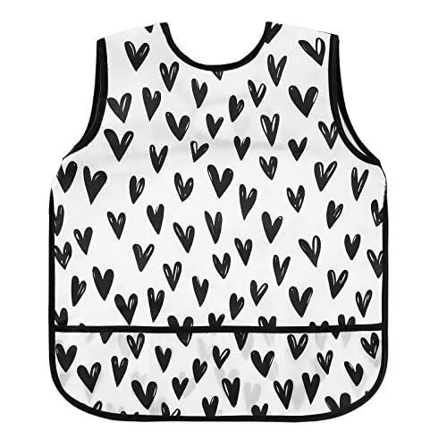 SYNPOS Waterproof Baby Bibs for 6-24 Months - Mess-Proof Long Sleeve Feeding Smock for Toddlers & Infants | Art, Mealtime & Food Protection | Perfect for Painting, Eating & Playtime