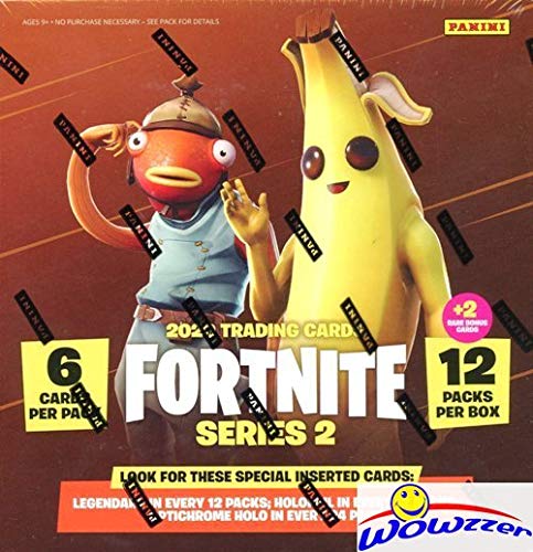 2020 Panini FORTNITE Series 2 Trading Cards MEGA Box - 72 Factory Sealed Cards with 2 EXCLUSIVE CRACKED ICE, 1 Legendary & 1 Holofoil Parallels | Collectible Trading Cards for Gamers & Collectors | Perfect for Fortnite Fans, Gift Giving & Card Trading Events