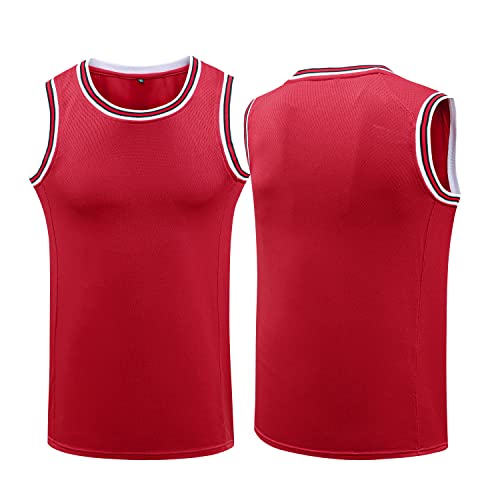 SHAJUNQI Men's Basketball Jersey - Breathable Mesh Sports Shirt for Training & Practice | Team Uniform for Basketball Games, Scrimmages & Streetwear Fashion