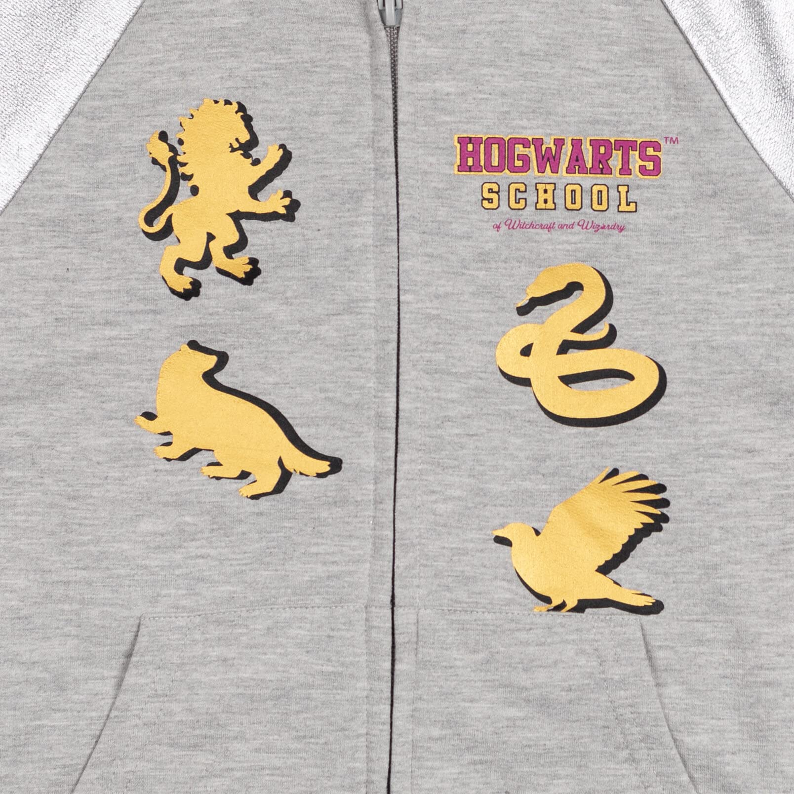 Harry Potter House Hoodies for Kids - Slytherin, Ravenclaw & Hufflepuff French Terry Zip-Up (Toddler to Big Kid) | School Spirit, Cosplay & Casual Wear