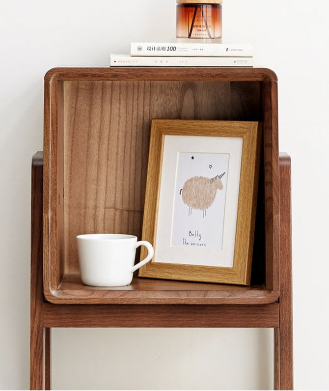 Solid Oak Wood Side Cabinet - Rustic Storage Cabinet for Living Room, Bedroom, or Entryway - Perfect for Organizing Books, Decor, and Essentials