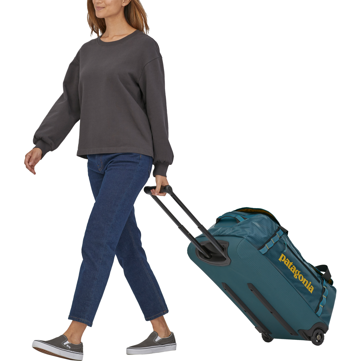Black Hole Wheeled Duffel Bag 70L - Large Travel Luggage for Airplane Carry-On & Outdoor Adventures