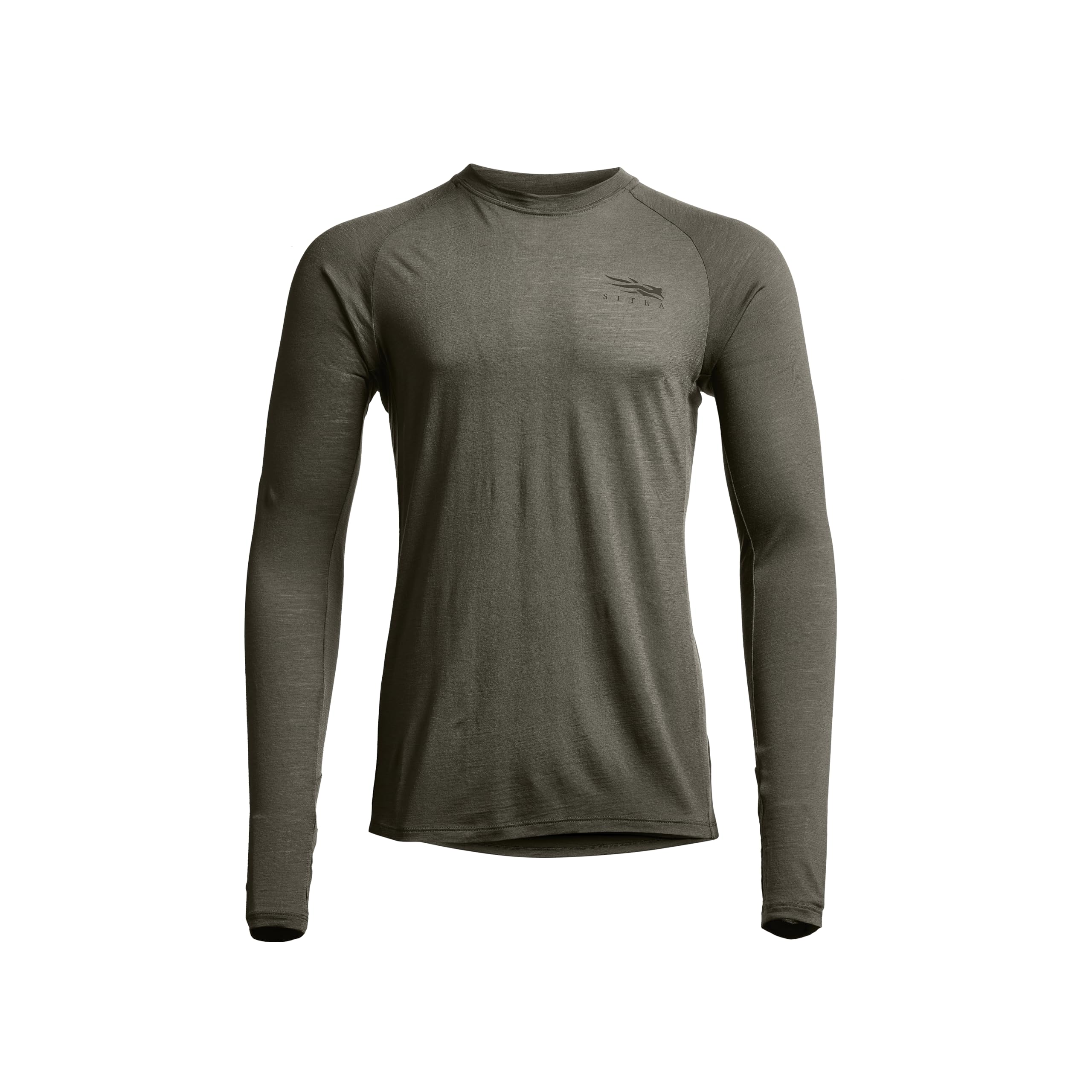 SITKA Gear Men's Core Merino 120 Long Sleeve Crew Shirt - Lightweight Merino Wool Base Layer for Hunting, Hiking & Outdoor Adventures
