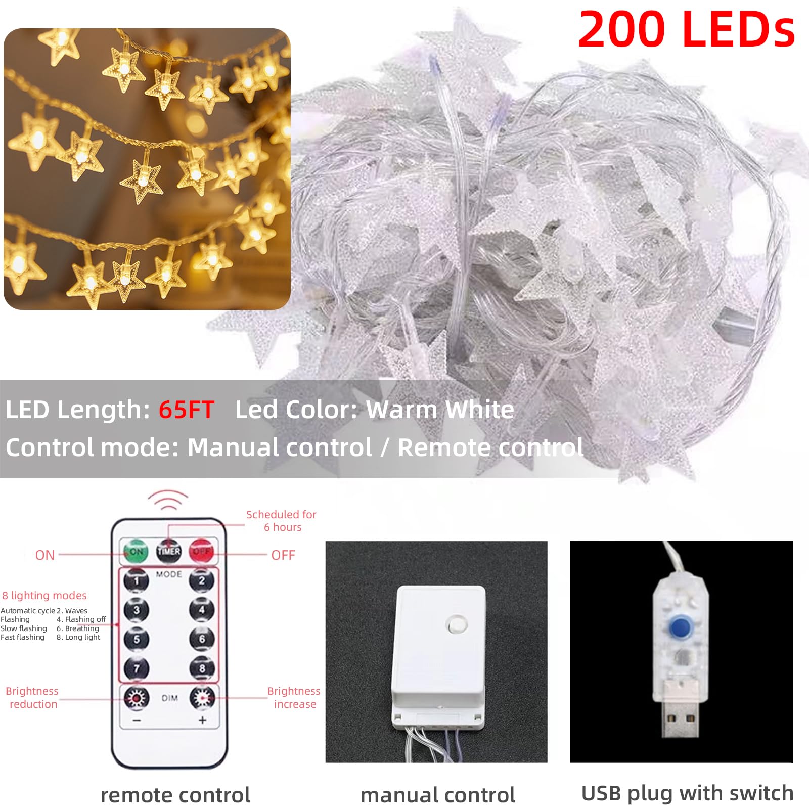 Elegant Mosquito Net Bed Canopy with 200 LED Star Lights - 4 Corner Post Curtains for Full/Queen/King Size Beds | Includes Hooks & Ropes | Perfect for Romantic Bedrooms, Outdoor Camping, and Nursery Protection