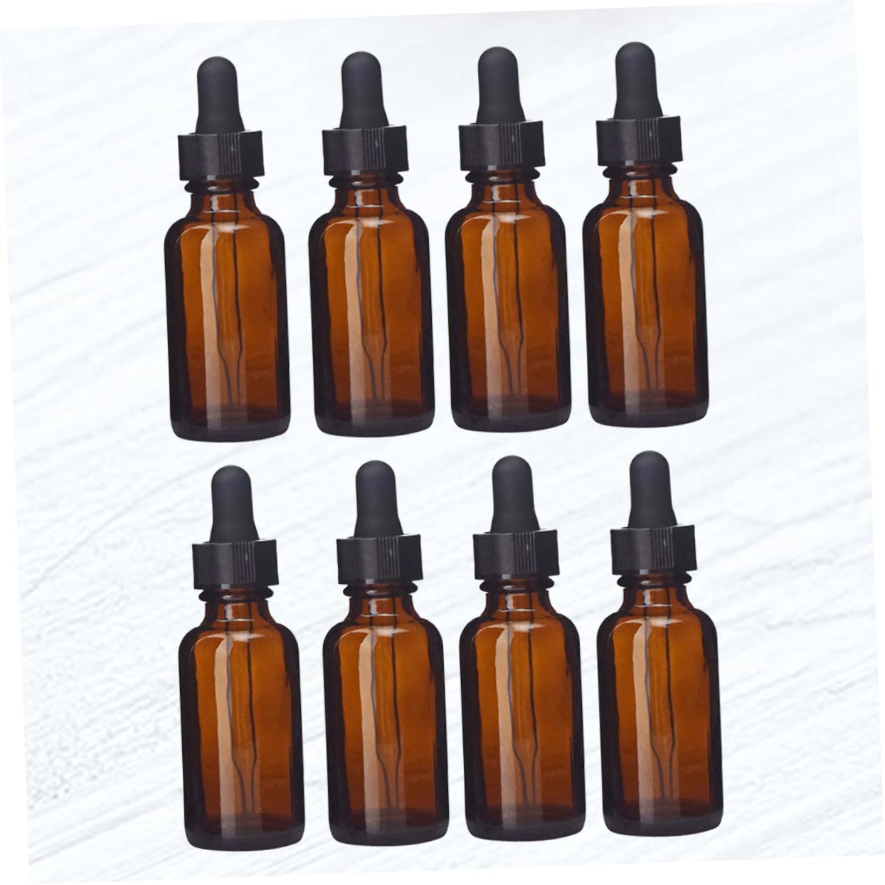 FRCOLOR 8 Pack Travel-Sized Refillable Glass Dropper Bottles - Essential Oil Containers, Mini Spray Bottles for DIY Skincare, Aromatherapy & Travel Use - Perfect for Liquids, Serums & Perfumes