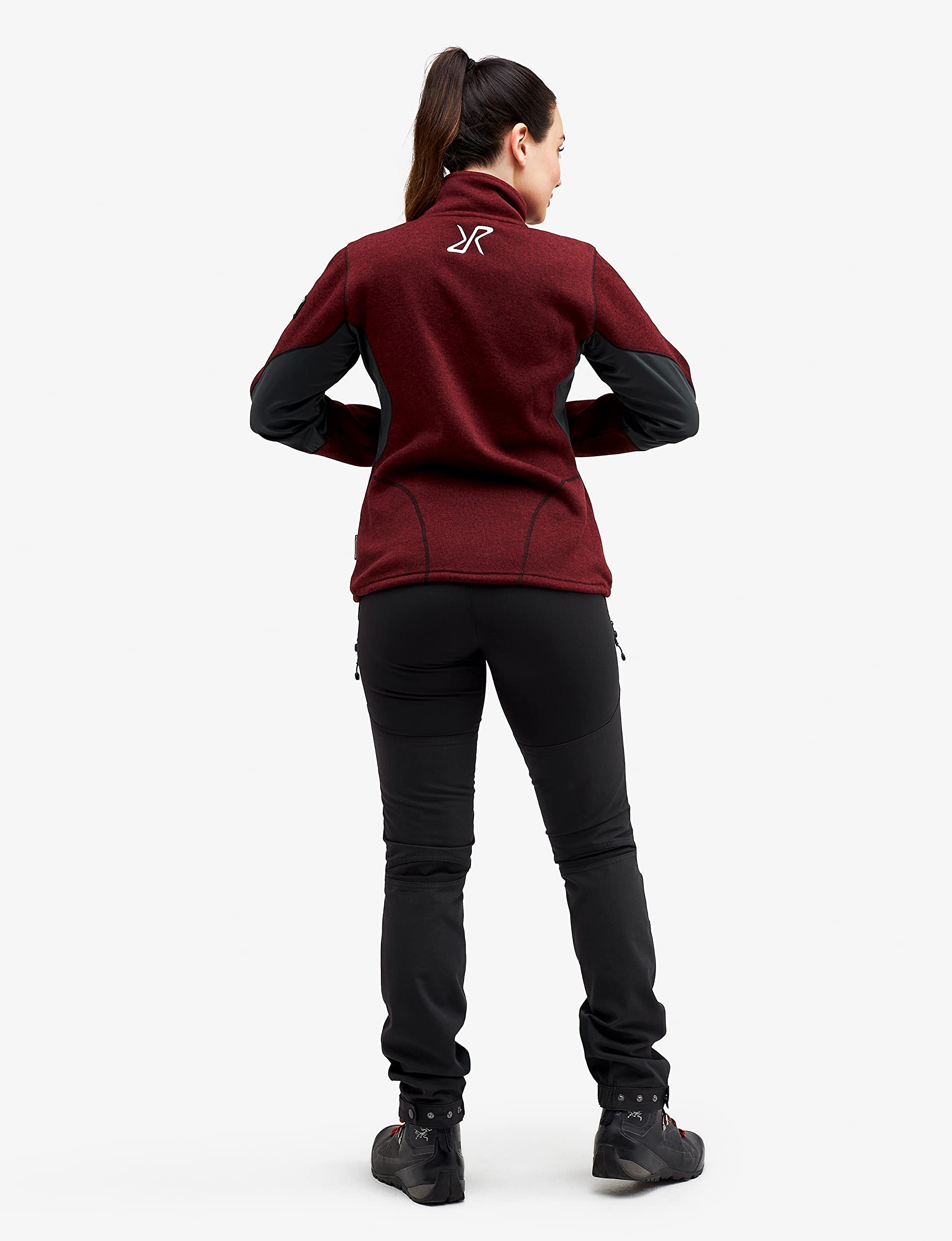 RevolutionRace Women's Fusion Fleece Jacket - Lightweight Warm Winter Outdoor Fleece Coat for Hiking, Camping & Travel | Water-Resistant Softshell Windbreaker for Active Lifestyle