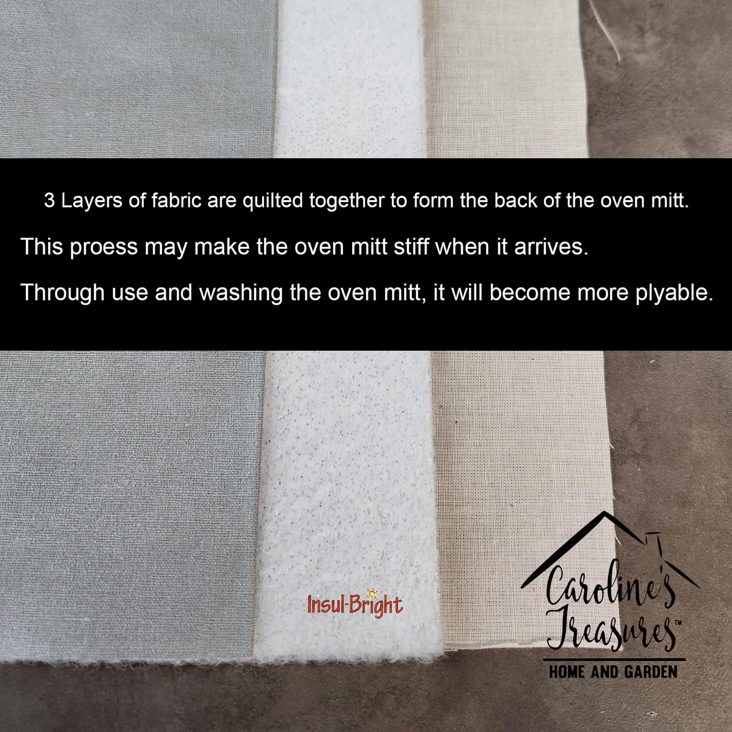 Heat Resistant Briard Oven Mitt by Caroline's Treasures - Thick Kitchen Glove for Hot Pans & Baking - Protect Hands While Cooking, Grilling & Serving - Perfect for Home Chefs & BBQ Enthusiasts