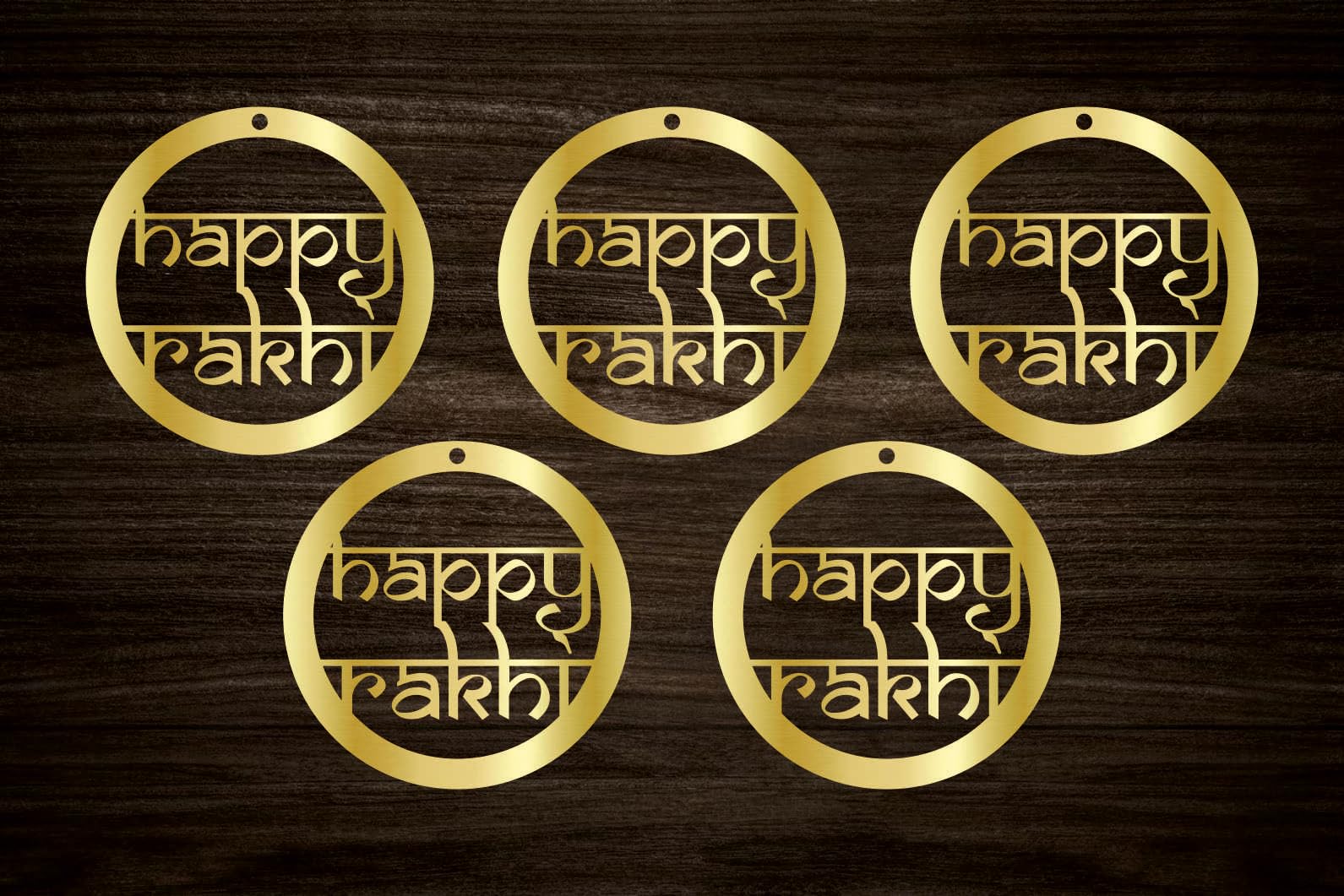 SVM CRAFT® Happy Raksha Bandhan Gift Tags (Pack of 10) - Premium Rakhi Gift Card Tags with Gold String for Gift Boxes & Cake Boxes - Perfect for Rakhi Festival Gifts, Sibling Presents, and Indian Celebration Decorations