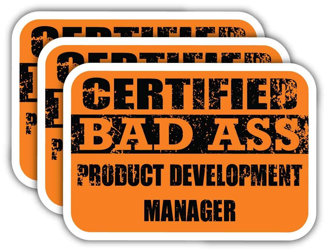Certified Product Development Manager Stickers - Funny Job Gift for Laptops & Cars