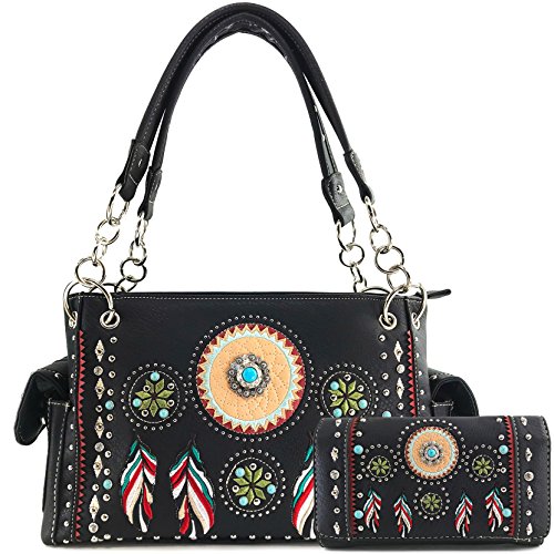 Black Handbag Wallet Set