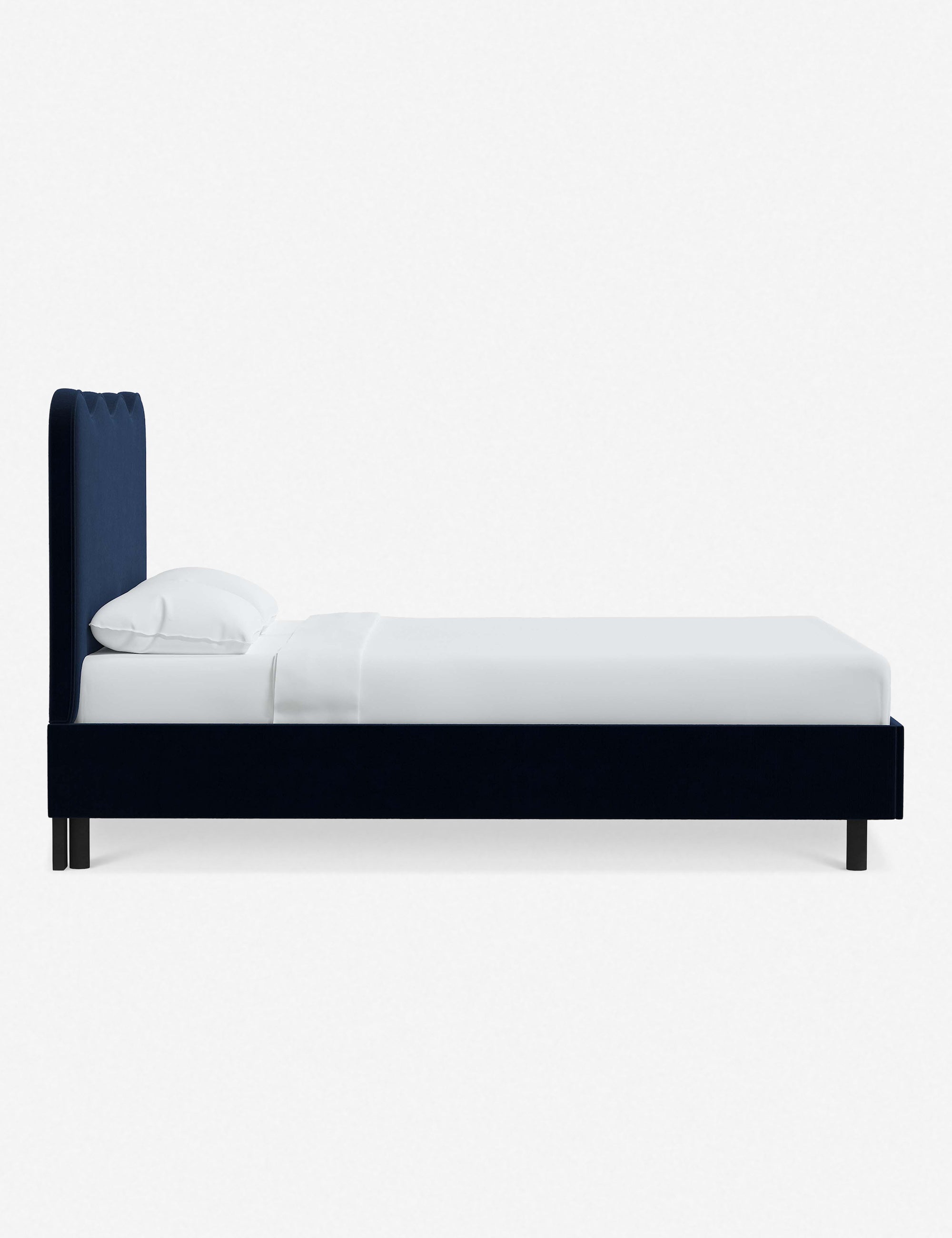 Modern Clementine Platform Bed Frame - Queen Size, Wooden Slat Support, Sturdy & Minimalist Design - Perfect for Bedrooms, Guest Rooms & Small Spaces