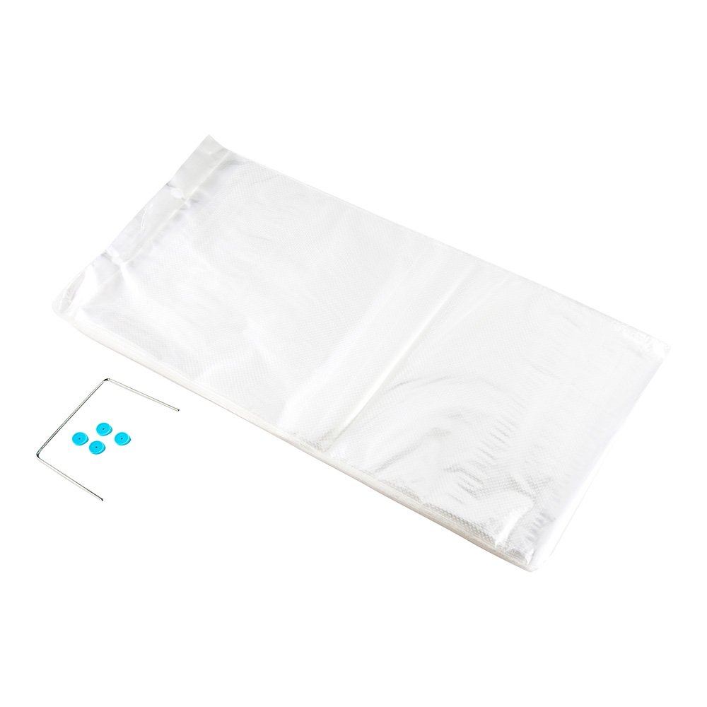 Restaurantware 24x13 Inch Clear Plastic Bread Bags - 250 Count with Wicket Dispenser | Micro Perforated, Freezer Safe, Disposable Baguette Loaf Bags for Bakeries, Delis & Food Storage