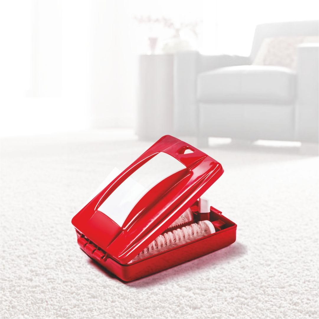 Premium Magic Crumb Sweeper - Double Soft Nylon Rollers for Carpet, Sofa, Bed & Car Seat Cleaning | Dust & Debris Removal Brush | Virgin Plastic Body (Pack of 1) | Perfect for Home, Office & Vehicle Use