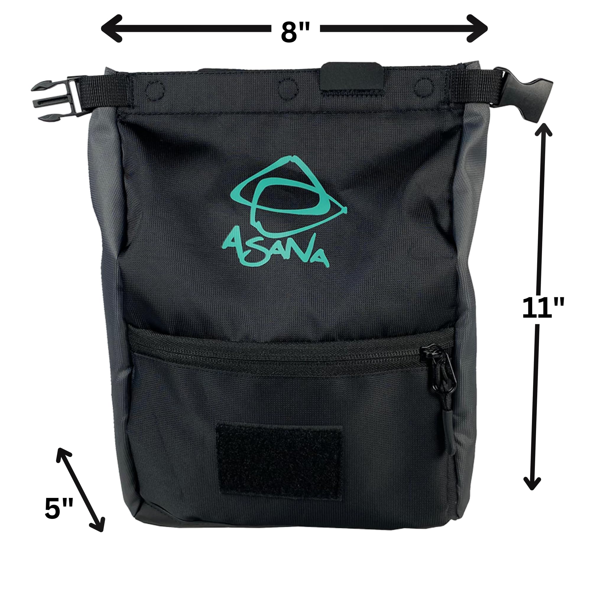 Premium Large Bouldering Chalk Bucket with Open Lock Technology & Magnetic Closure - Expandable Pockets, Includes Bamboo Chalk Brush - Perfect for Rock Climbing, Gym Training, Bouldering & Gymnastics Practice