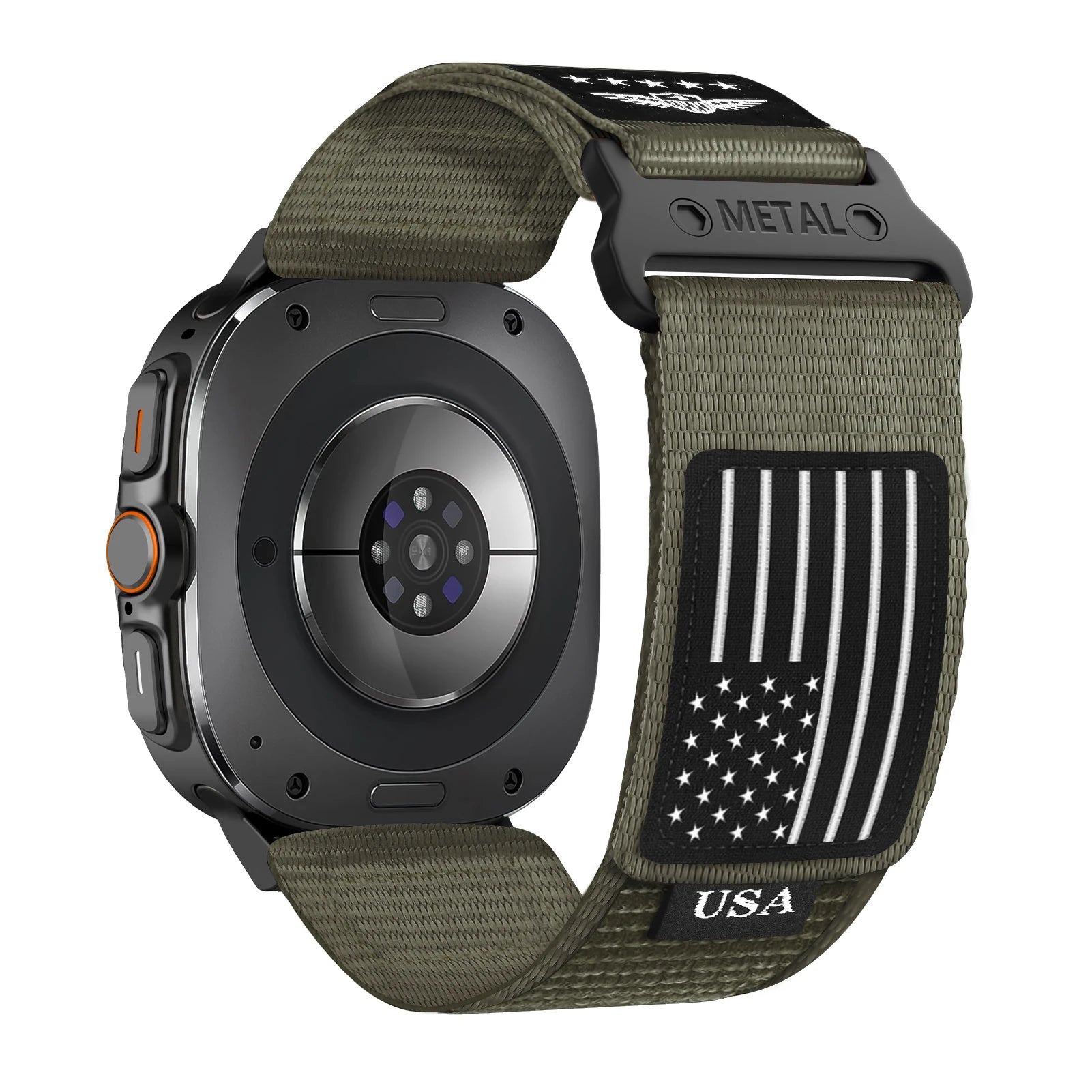 Durable Nylon Military Strap for Samsung Galaxy Watch Ultra - Tactical Watch Band for Outdoor, Hiking, and Adventure Activities