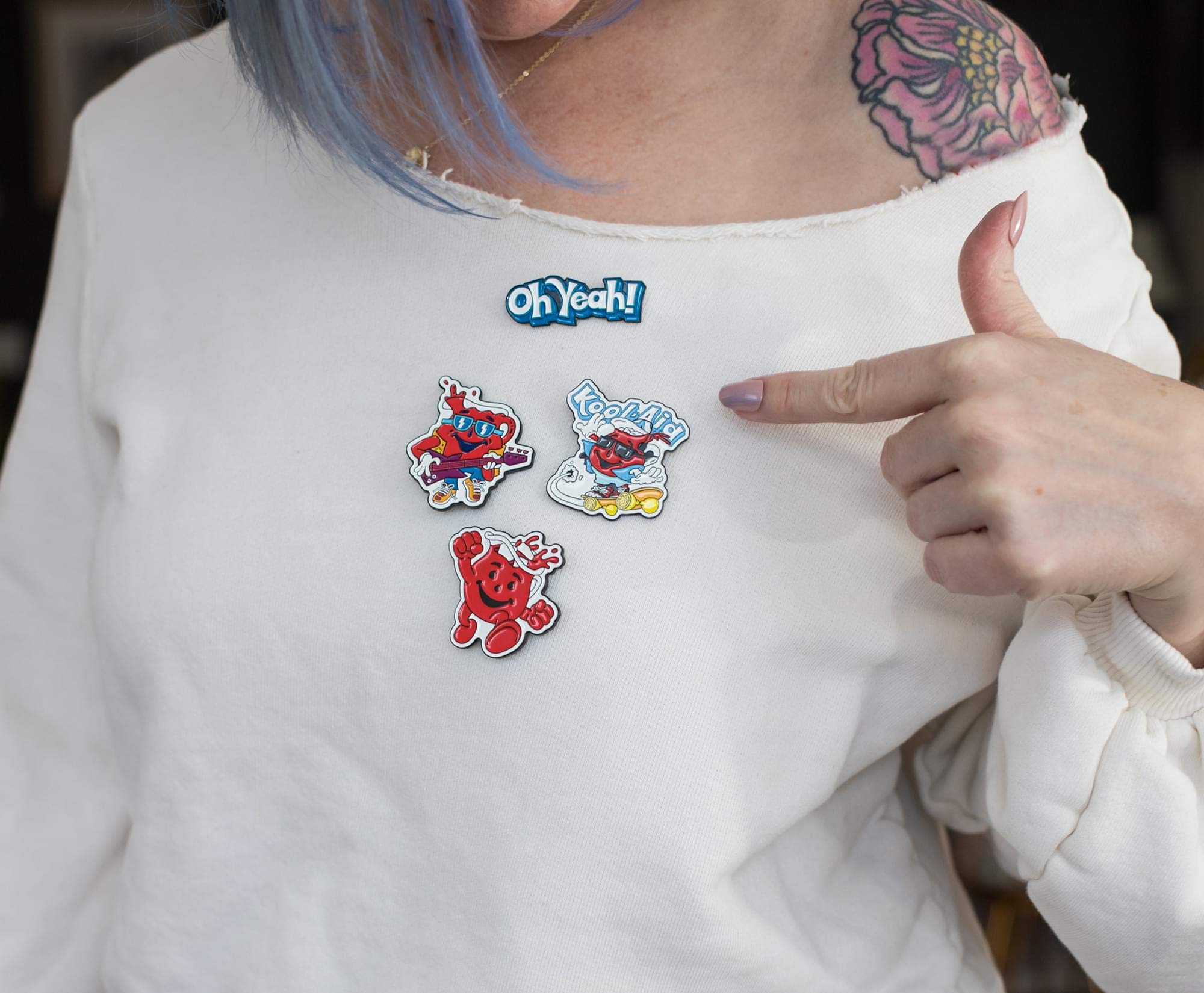 Toynk Kool-Aid Man Exclusive Enamel Pin Set (4 Pcs) - Officially Licensed Collectible Metal Pins for Backpacks, Jackets & Hats - Pop Culture Novelty Gifts for Fans - Perfect for Cosplay, Conventions & Everyday Fashion Accessories