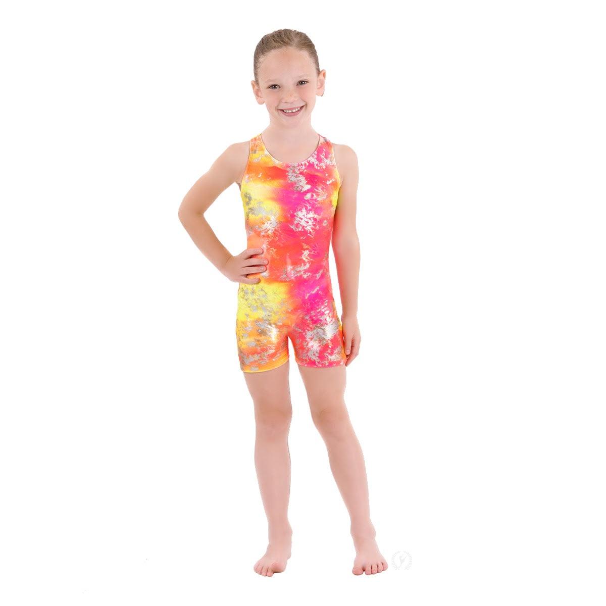 Eurotard Girls Racerback Multi Biketard - Comfortable Dance Leotard for Ballet, Gymnastics & Performance - Perfect for Recitals, Practice & Competition