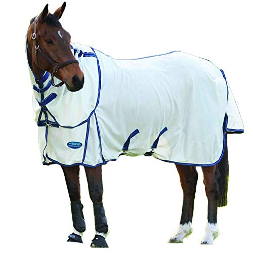 WeatherBeeta Comfitec Airflow II Detachable Neck Fly Sheet for Horses - Breathable UV Protection Summer Horse Blanket for Riding & Turnout