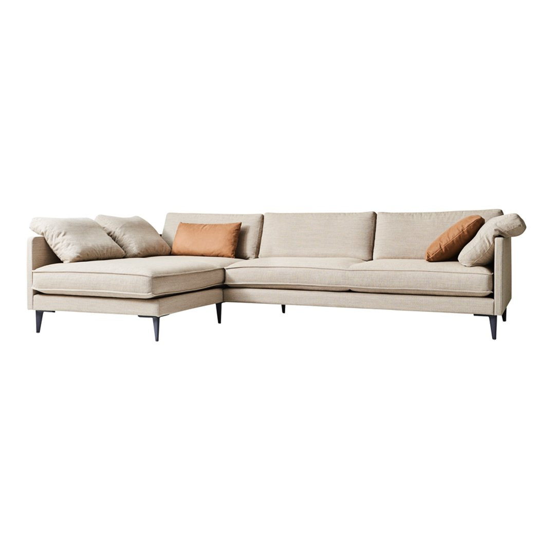 Erik Jørgensen EJ295 Modern Sofa with Chaise Lounge, 94.5