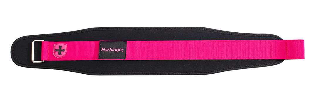 Harbinger 5 Women's Weightlifting Belt with Foam Core - Black/Pink for CrossFit, Powerlifting & Gym Workouts