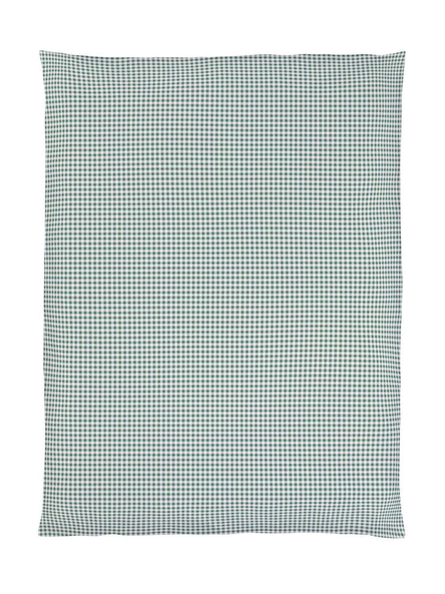 Premium Green Check Twin Duvet Cover Set - Soft 100% Cotton Reversible Bedding - Perfect for Kids, Teens & Guest Rooms - Cozy Bedroom Decor for All Seasons