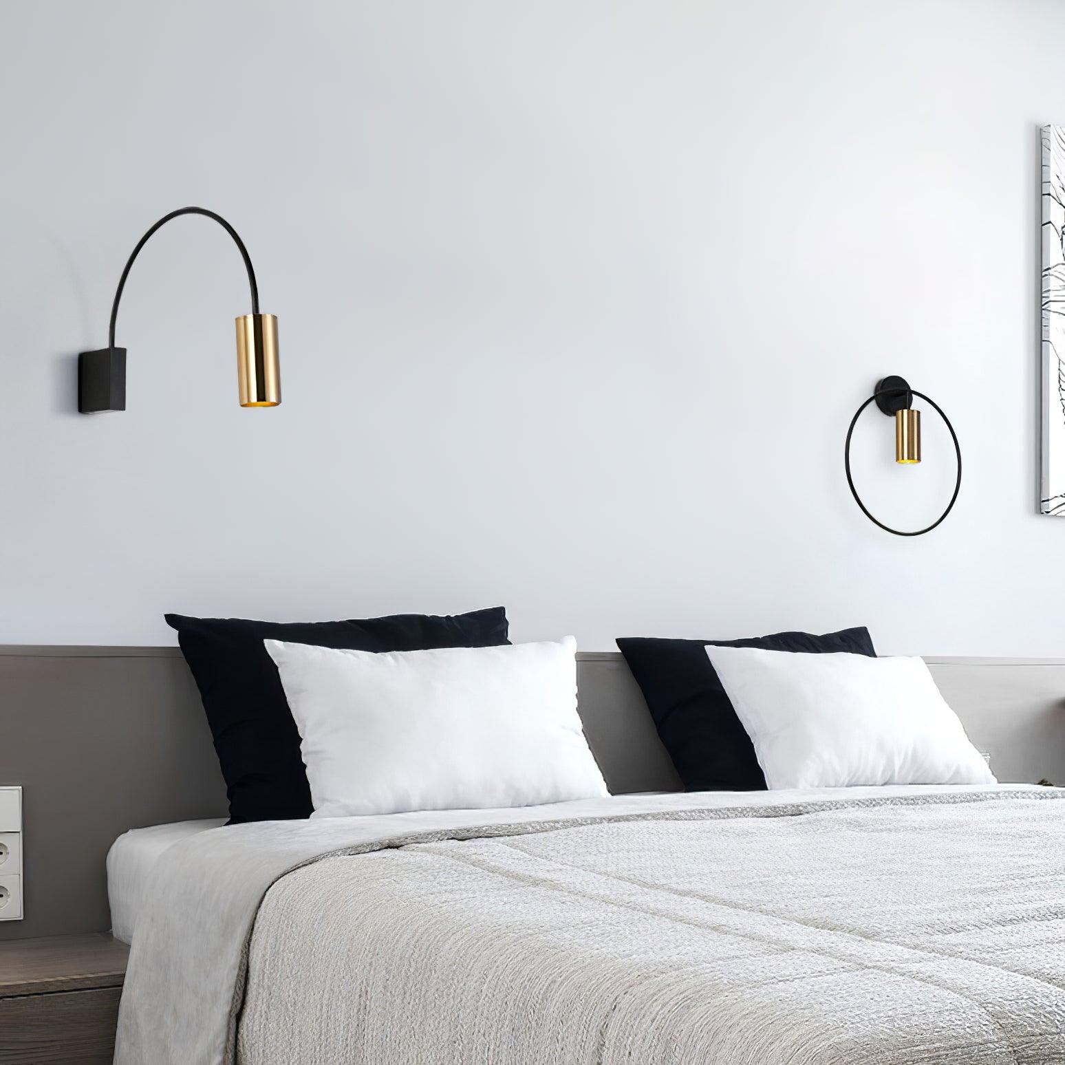 Antonella Modern Wall Lamp - Sleek LED Sconce Light for Living Room, Bedroom & Hallway - Energy Efficient Home Decor Lighting Fixture (Black)
