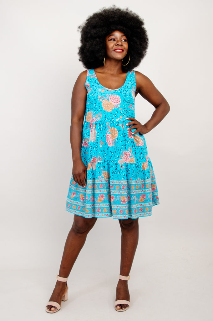 Kaya Dress - Coralie Floral Summer Dress for Women | Perfect for Beach Vacations, Weddings & Casual Outings