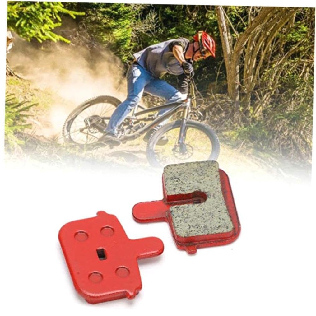 Premium Resin Semi-Metallic Bicycle Brake Pads - 4 Pairs Set for Electric Bikes & Mountain Bikes - High-Performance Braking for Commuting, Trail Riding & Downhill Adventures