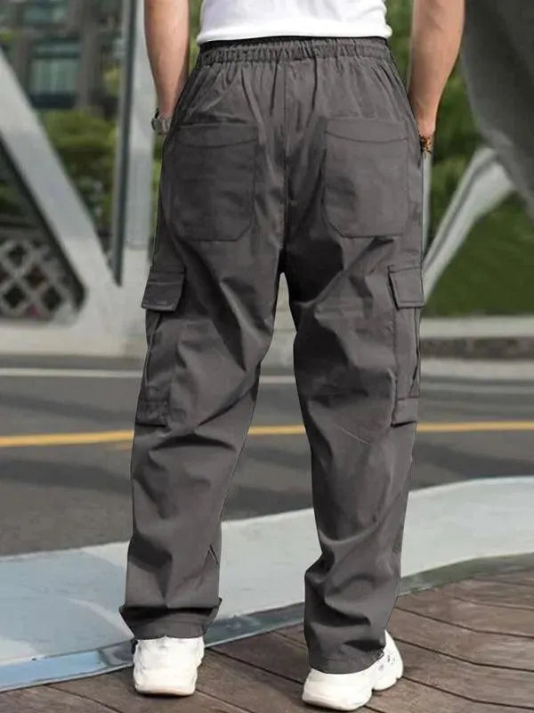 Stylish Loose Straight Casual Trousers for Women - Comfortable Everyday Pants for Work, Travel & Lounge Wear