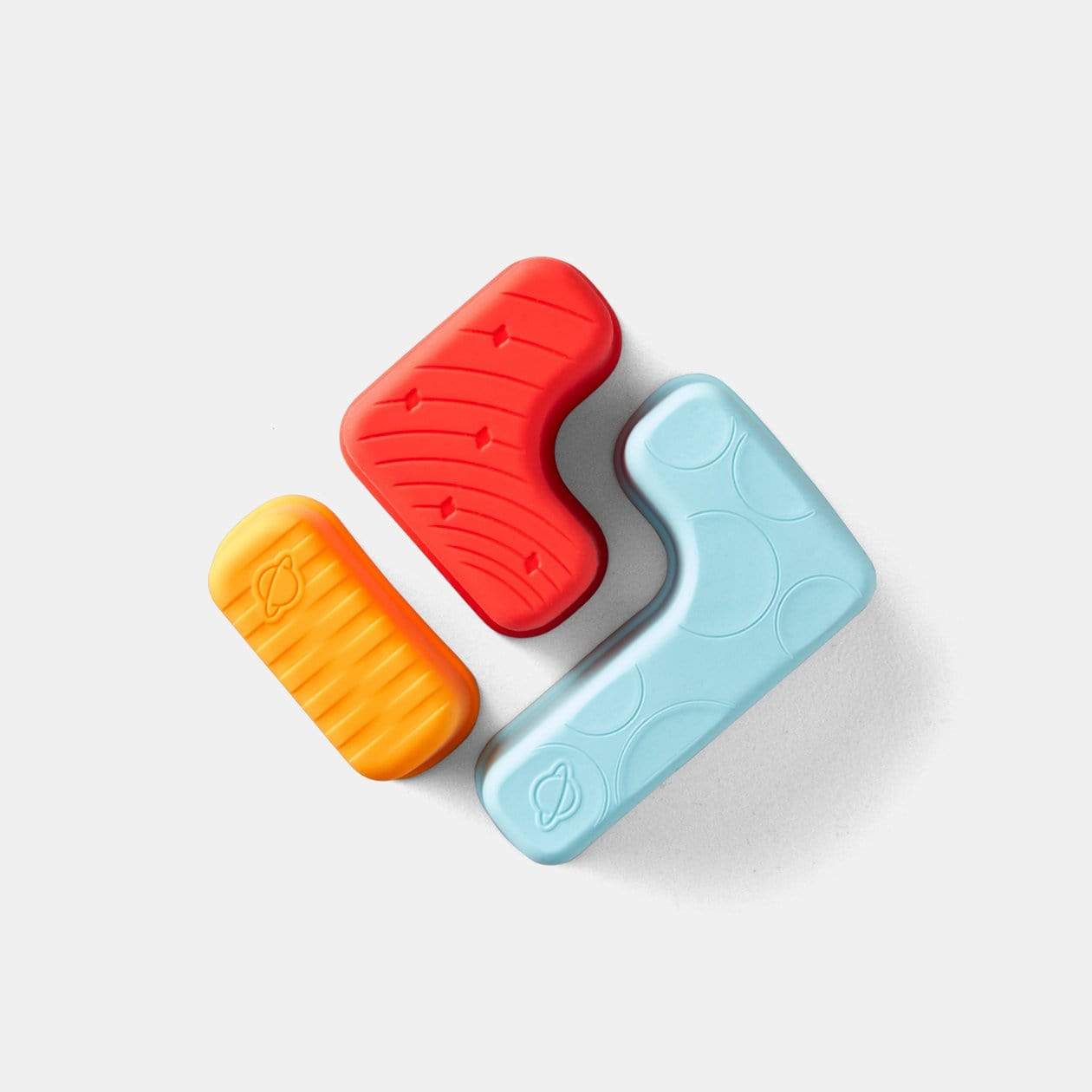 PlanetBox Reusable Silicone Puzzle Pods 4-Pack (Launch & Shuttle) - Perfect for School Lunches, Snacks, and On-the-Go Meals