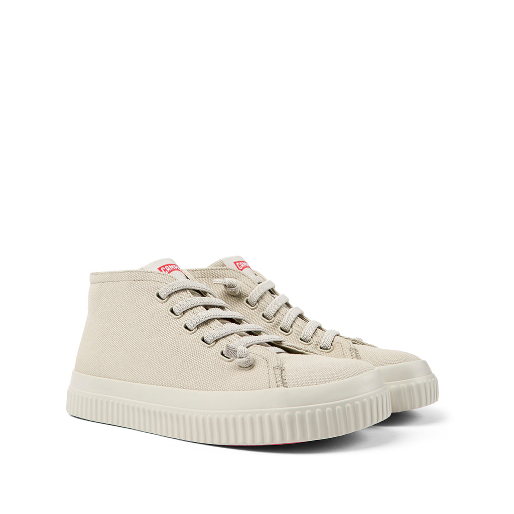 Camper Women's Peu Roda Light Pastel Grey Sneakers - Comfortable Casual Walking Shoes for Women | Perfect for Travel, Work & Everyday Wear