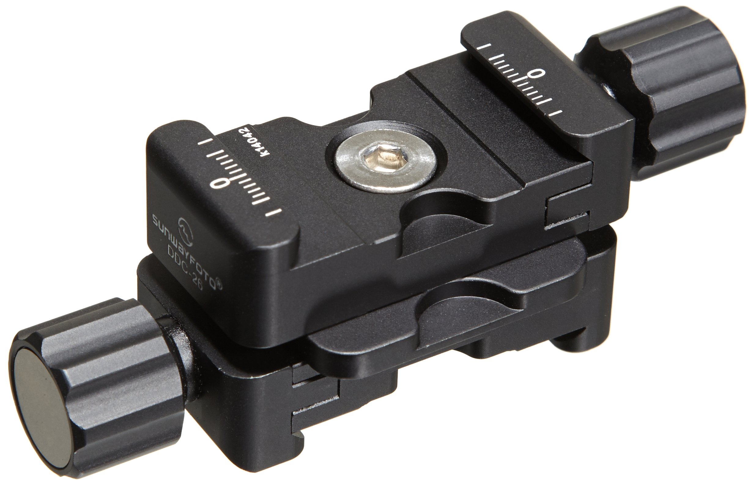 SUNWAYFOTO MCP-01 Mini Clamp Set (2 Clamps + Mate Plate) - Arca/RRS Compatible Camera Mounting System for DSLR, Mirrorless & Tripod Use - Perfect for Photography, Videography & Outdoor Shooting