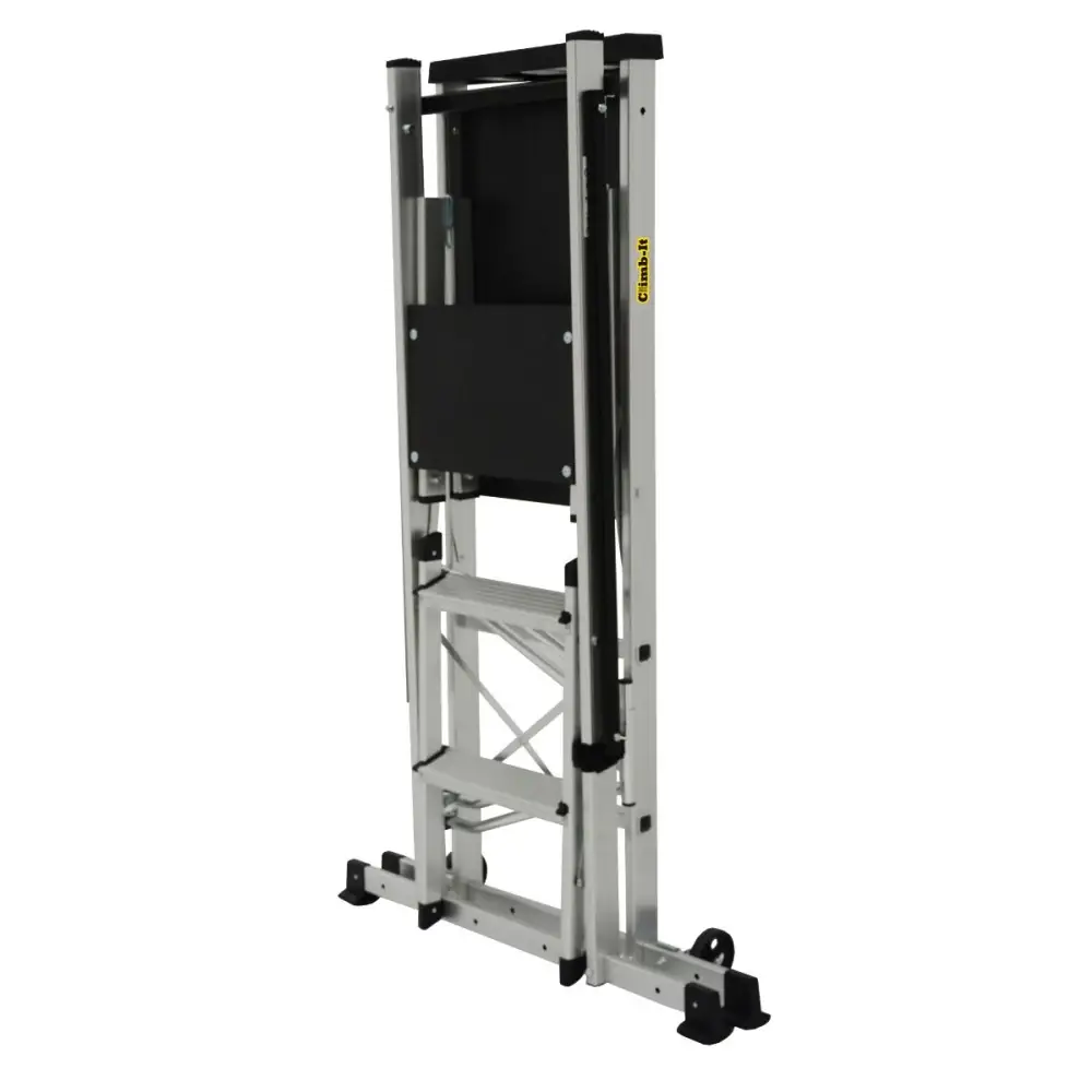Climb It Folding Work Platform - Lightweight Aluminum Scaffold for Home Improvement & Construction - Perfect for Painting, Repairs & DIY Projects