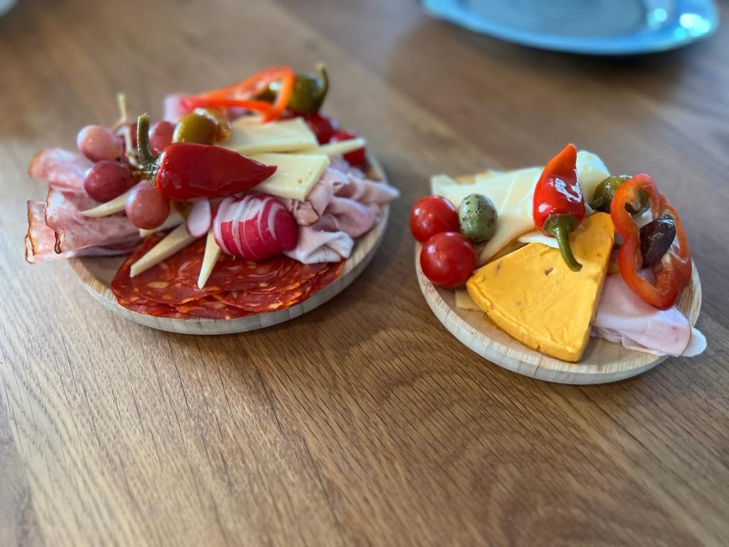 Eco-Friendly Bamboo Plates Set of 3 - Reusable & Biodegradable Dinnerware for Sustainable Living - Perfect for Picnics, Parties & Everyday Use