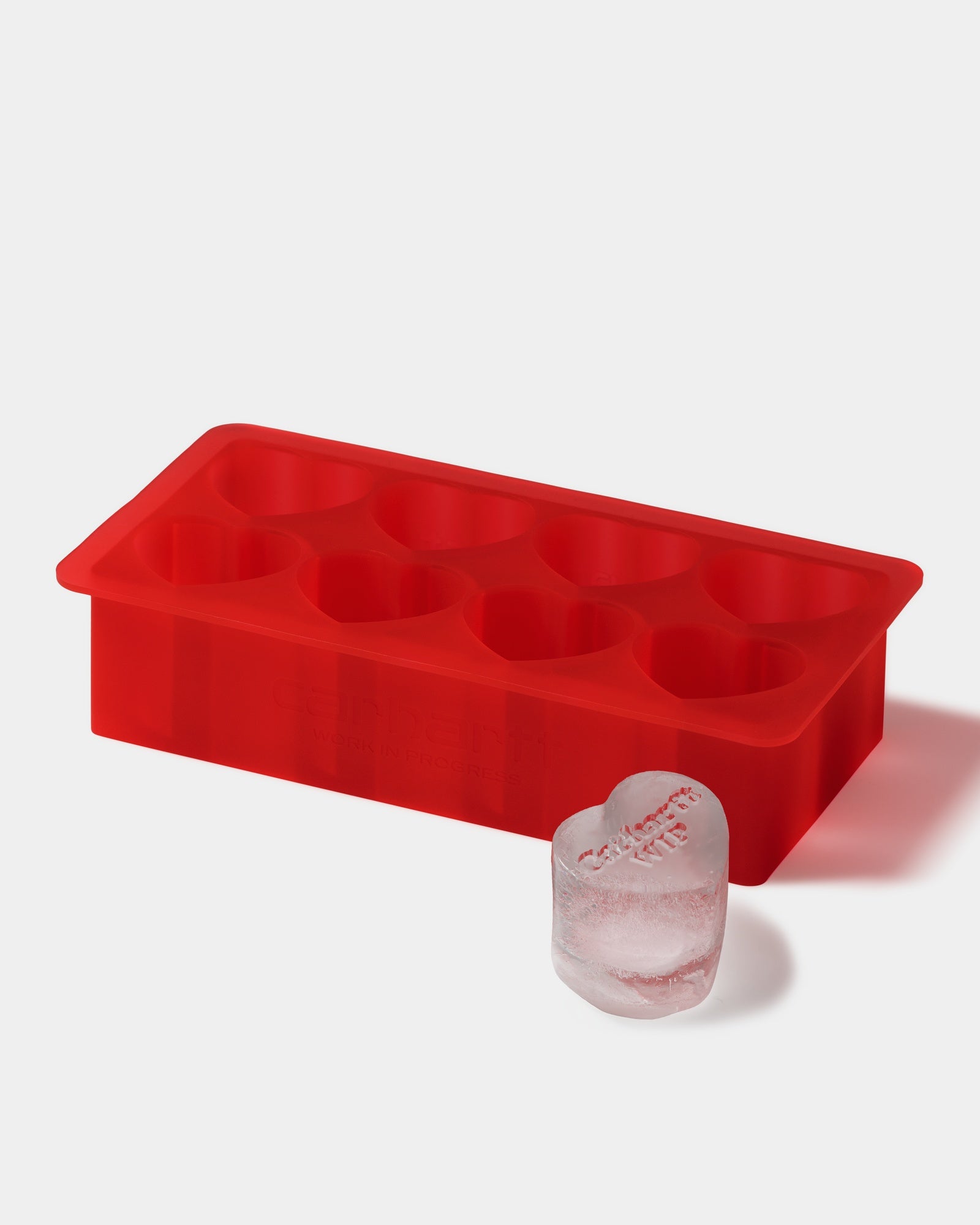 Heart-Shaped Ice Cube Tray - Perfect for Cocktails, Romantic Dates & Valentine's Day - BPA-Free Silicone Mold for Creative Ice Cubes (Scarlet Red)