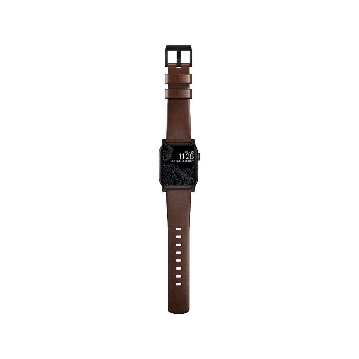 Premium NOMAD Apple Watch Band 45mm / 49mm - Genuine Horween Leather Strap with Black Hardware | Durable & Stylish for Everyday Wear, Workouts & Outdoor Adventures