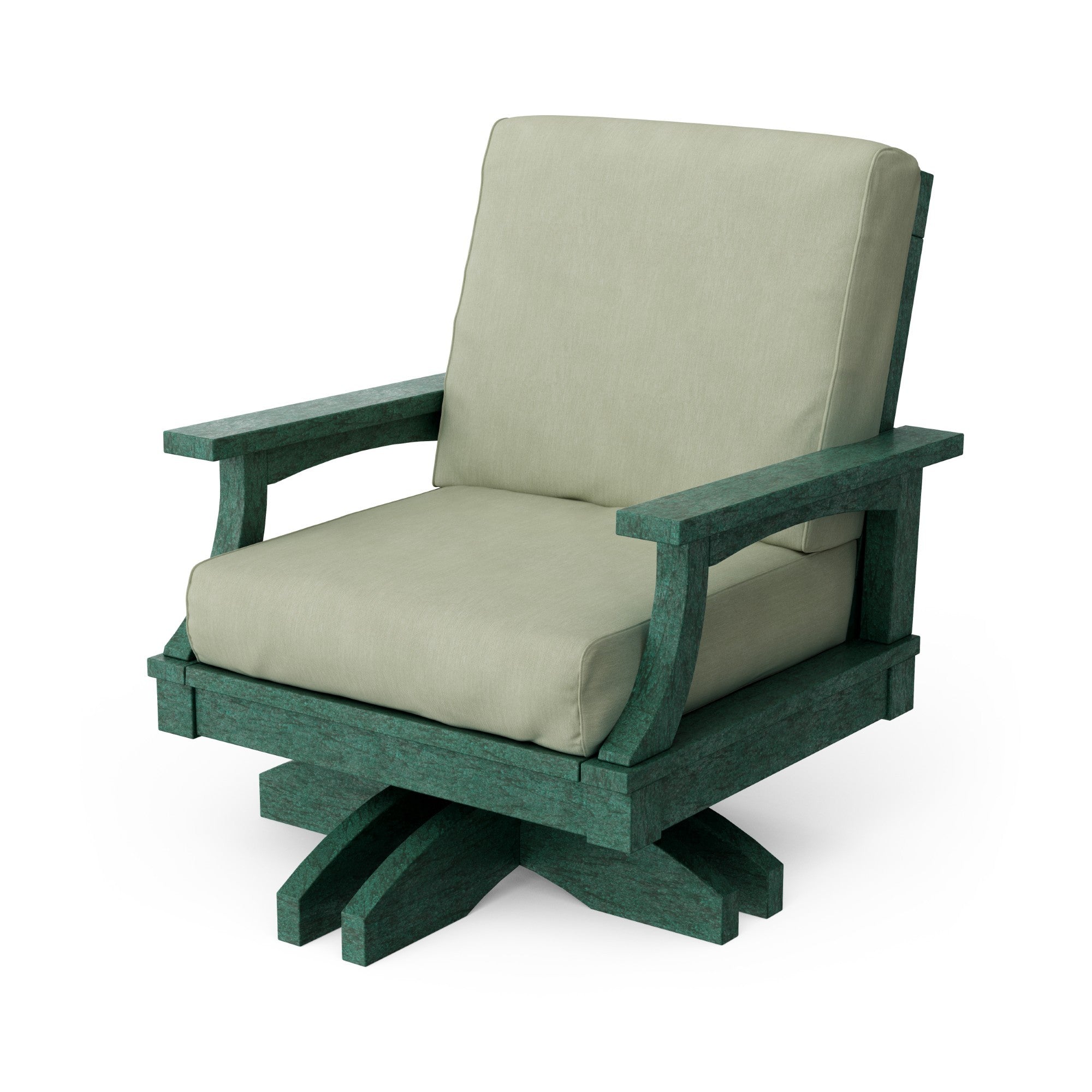 Heritage Deep Seating Swivel Chair - 360° Rotating Patio Lounge Chair with Cushions, Weather-Resistant Outdoor Furniture for Garden, Poolside & Backyard Relaxation