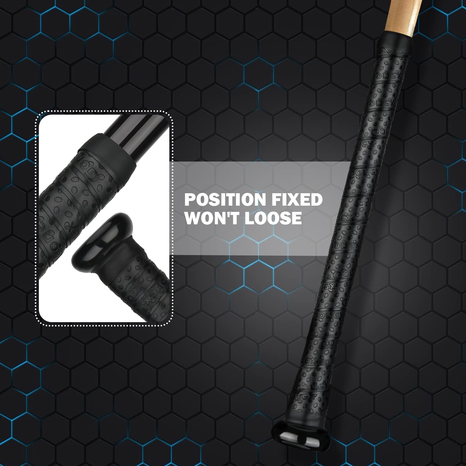 Gonex Pro Feel Baseball Bat Grip Tape - 1.1mm Thick, 40.16'' Full Adhesive Back for Baseball & Softball (1 or 2 Pack) - Improve Swing Control & Comfort for Training & Games