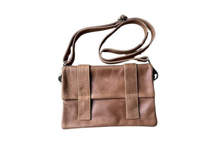 Premium Leather Crossbody Bag for Women - Stylish Tan Shoulder Purse | Perfect for Work, Travel & Everyday Use