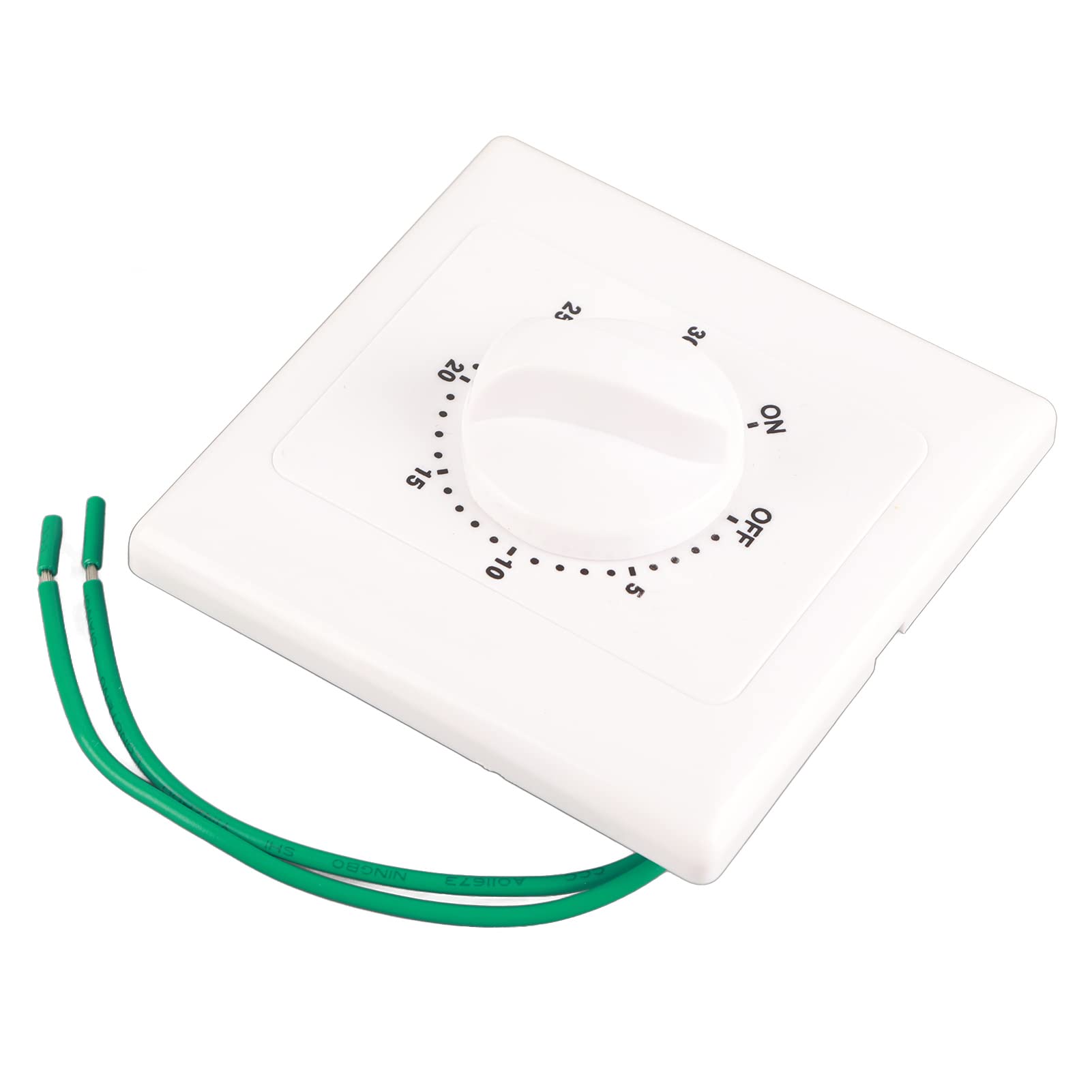 High Power Countdown Timer Switch - 30 Minute Mechanical Time Switch with Normally Open Function, 86 Panel Wall Mount, AC 220V - Perfect for Water Pumps, Irrigation Systems & Home Automation