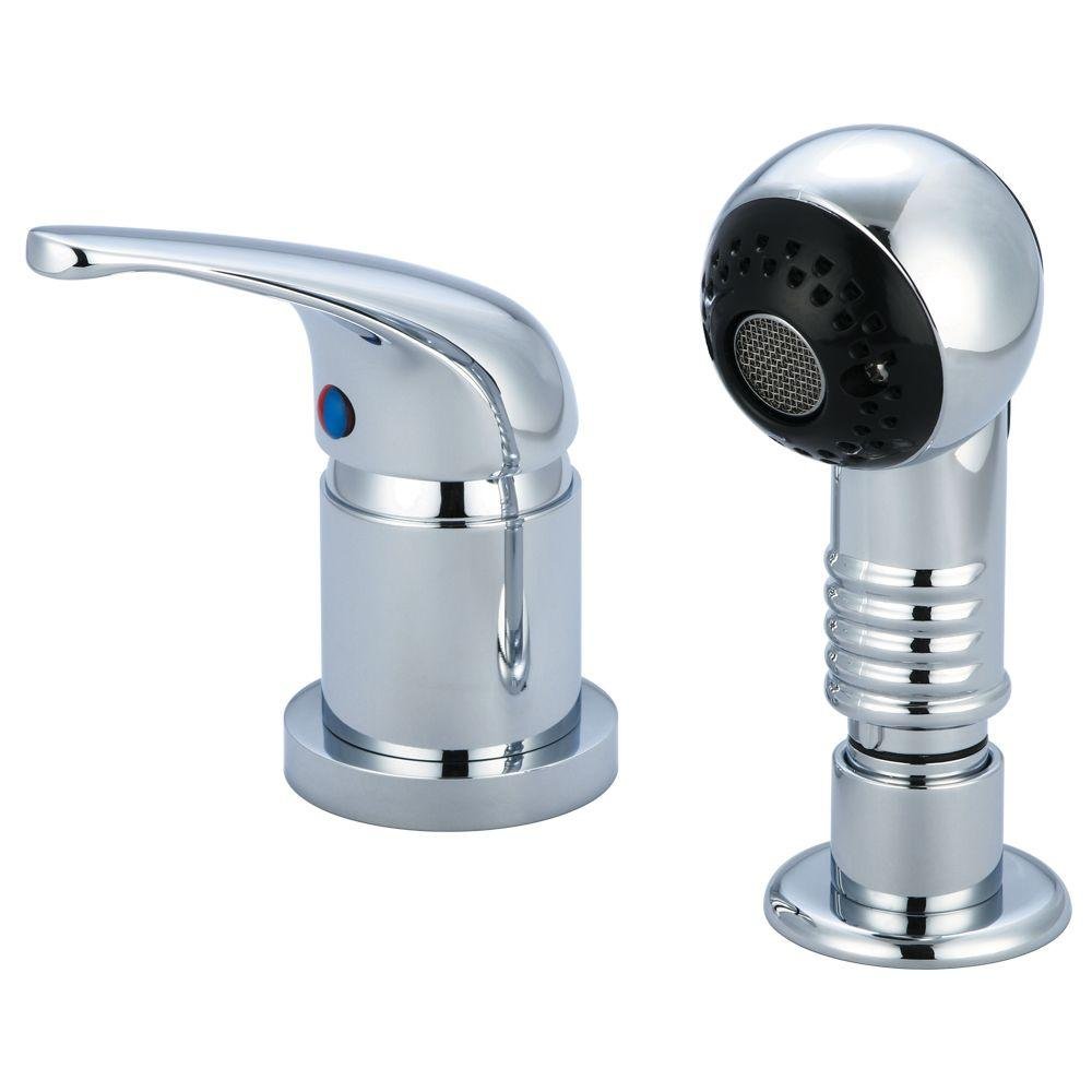 Central Brass 1130 Single Handle Chrome Shampoo Faucet - Perfect for Salon, Spa & Home Bathroom Sink Installation