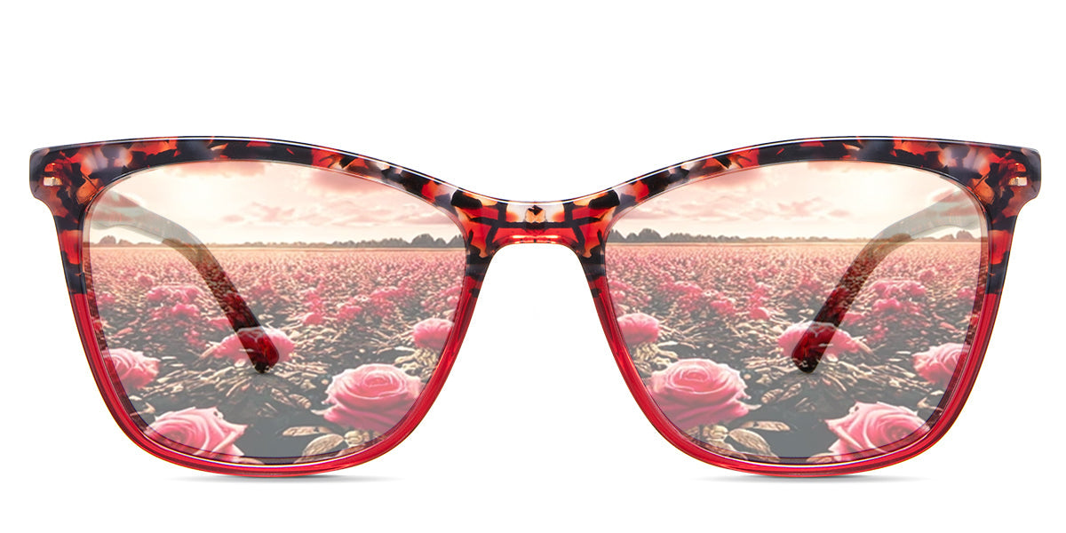 Paisley Print Women's Prescription Tinted Glasses - Stylish & UV Protection for Outdoor Activities, Driving, and Fashion Accessories