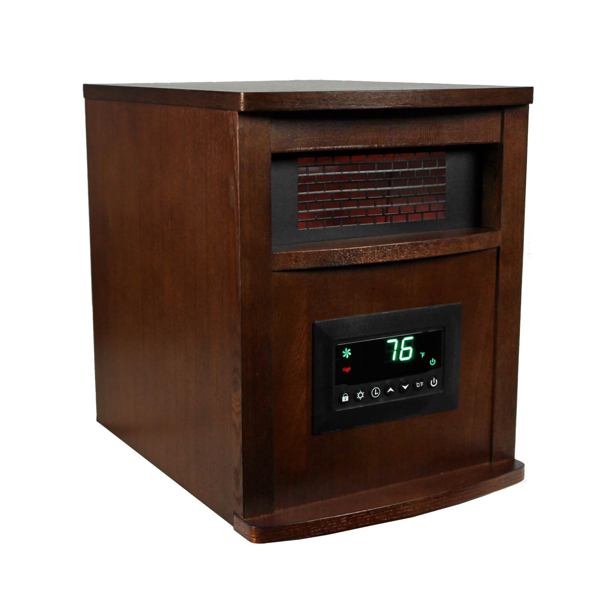 LifePro 1500W Portable Infrared Space Heater with Wheels & Remote - Energy Efficient Indoor Heating for Home, Office & Garage