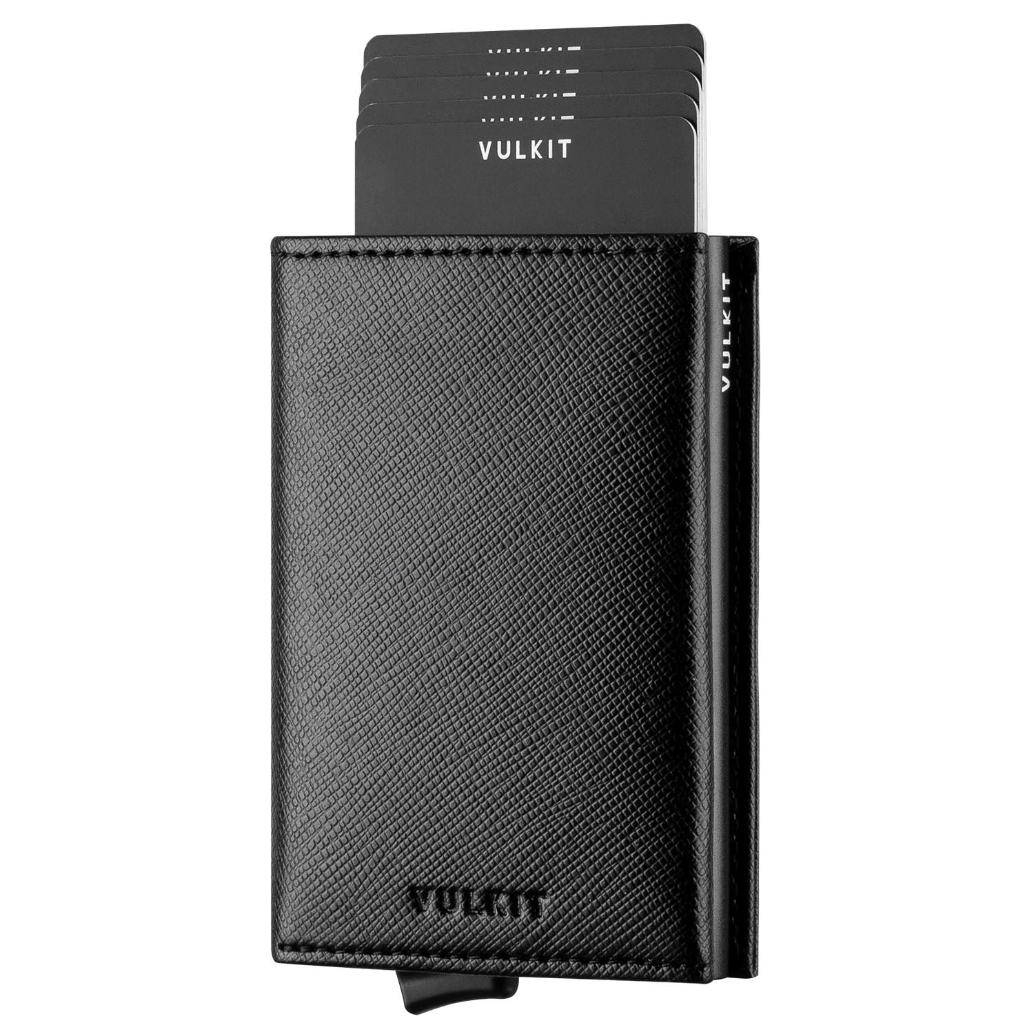 VC203 RFID Blocking Tri-Fold Wallet with Back Zipper Slot & Magnetic Closure - Slim Leather Wallet for Men, Perfect for Travel, Business & Everyday Use