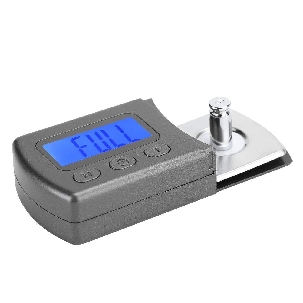 Digital Turntable Stylus Force Scale Gauge - High Precision ±0.01g Record Cleaner & Stylus Cleaner with Backlight LCD Display, Includes Calibration Weight for Vinyl Record Players & DJ Equipment